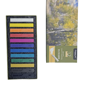 12-color Soft Pastel Set in Handmade Box